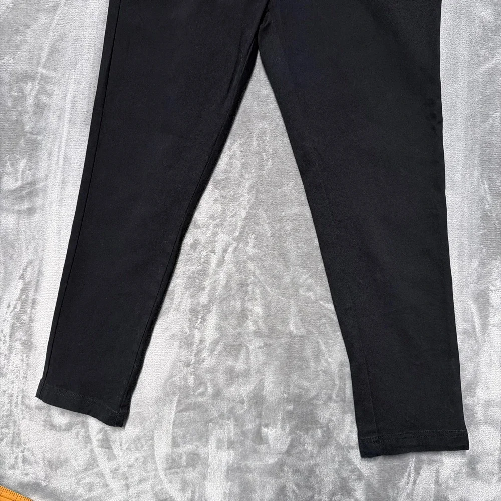 I Love Ugly Chino Pants Mens Medium‎ Black Cotton Stretch Slim Tapered Casual